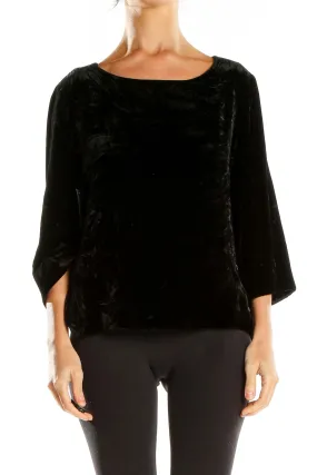 Black Velvet Elegant Blouse