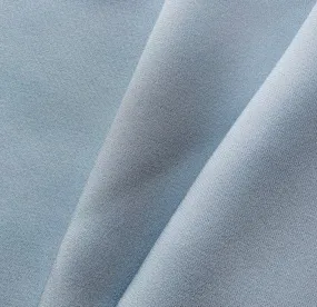 Elegant Pale Powder Blue 4-Ply Silk Crepe