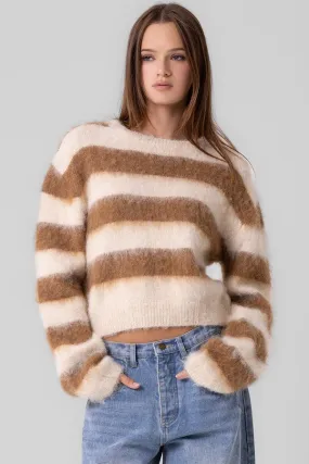 Fuzzy Stripe Sweater