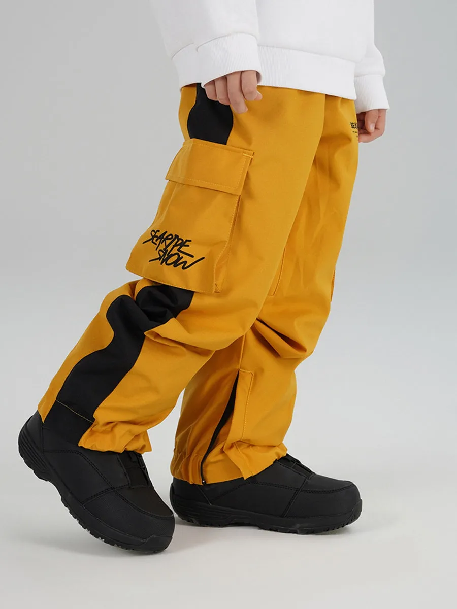 Girls Stripe Tape ski Jogger Pants