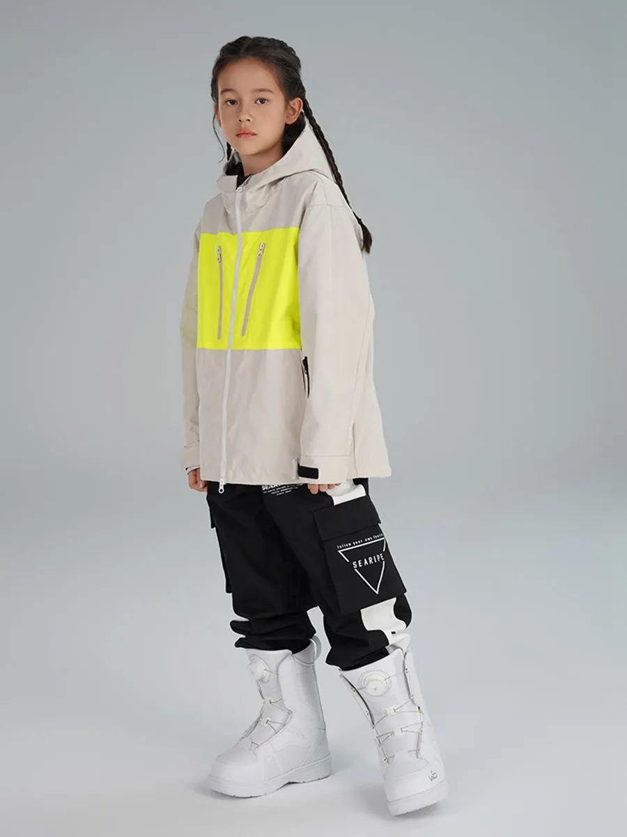 Girls Stripe Tape ski Jogger Pants