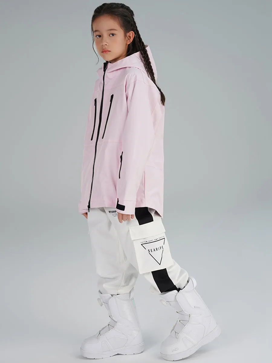 Girls Stripe Tape ski Jogger Pants