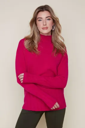 Renuar Funnel Neck Knit Sweater