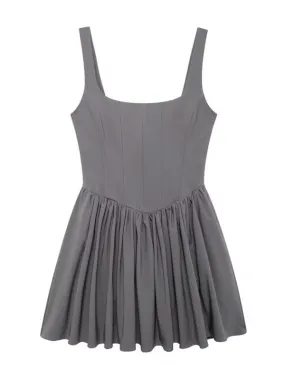 Trendy Sleeveless Cotton Fit & Flare Dress